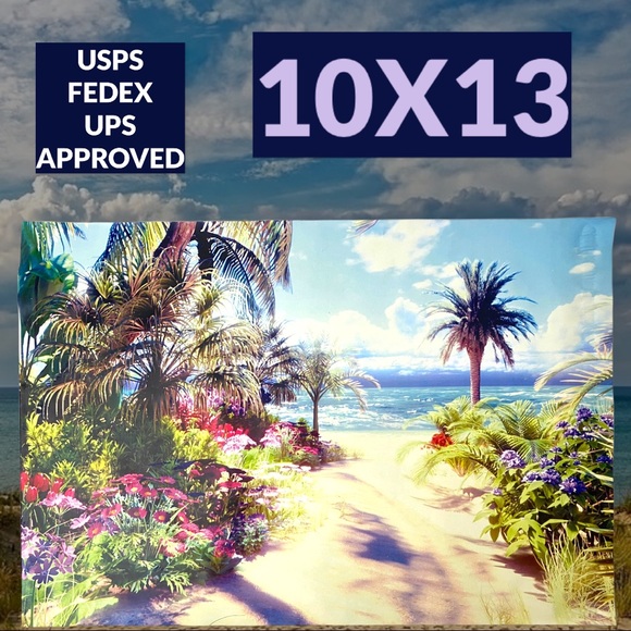 50 10X13 Poly Mailers Road to the Beach, Shipping Envelopes PRICE IS FIRM - Picture 6 of 7